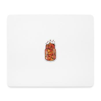 Chilli-Hot - Mousepad (Querformat) - Weiß - Vorne