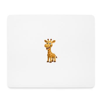 girafe amusante - Tapis de souris (format paysage) - blanc - Devant