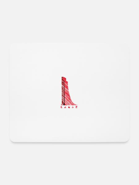 Laboe Marine-Ehrenmal – Modernes Grafik-Design - Mousepad (Querformat) - Weiß
