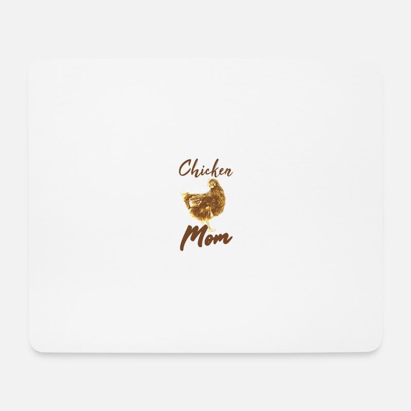 Chicken Mum - Mousepad (Querformat) - Weiß