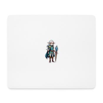 Dungeon Elf Mage - Mousepad (Querformat) - Weiß - Vorne