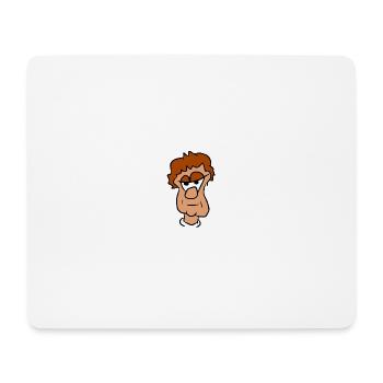 Comic Head Color - Mouse Pad (horizontal) - white - Front