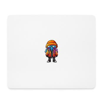 Qualle Winter - Mousepad (Querformat) - Weiß - Vorne