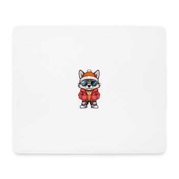 Wolf Winter Comic - Mouse Pad (horizontal) - white - Front