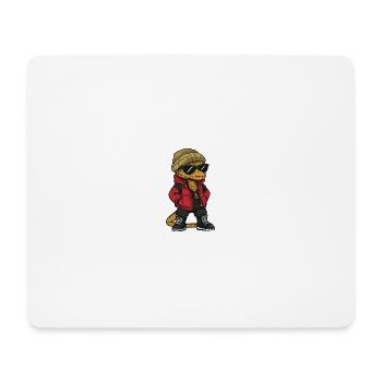 Snake Cobra Winter Comic - Mouse Pad (horizontal) - white - Front