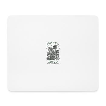 Design graphique de l’arc de plante minimaliste Monstera - Tapis de souris (format paysage) - blanc - Devant