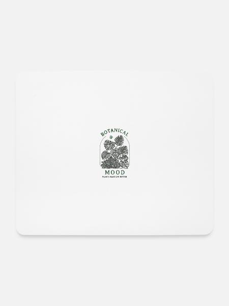  Minimalist Monstera Plant Arch Graphic Design - Mousepad (Querformat) - Weiß