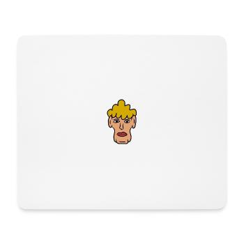 Colorful Comic Face - Mouse Pad (horizontal) - white - Front