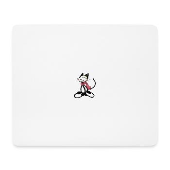 Happy The Cat MEDITATION - Mouse Pad (horizontal) - white - Front