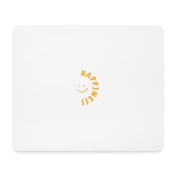 Happiness Shirt – Minimal Summer Design - Mouse Pad (horizontal) - white - Front