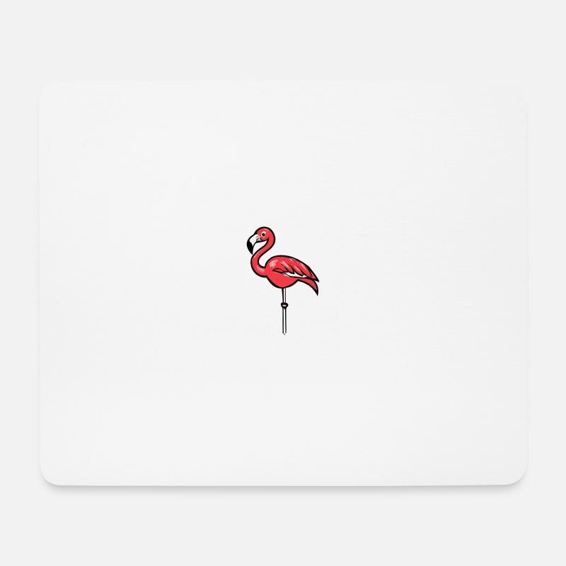 Flamingooo - Mousepad (Querformat) - Weiß