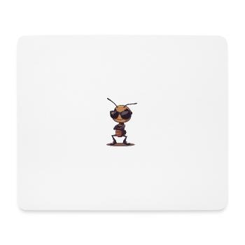 Cool Classic Ameise - Mousepad (Querformat) - Weiß - Vorne