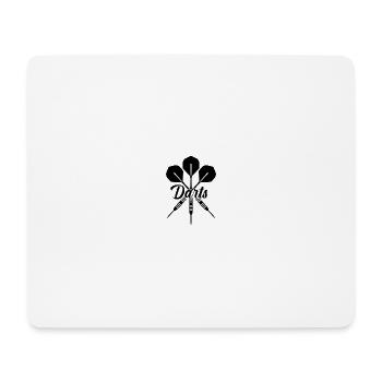 Fléchettes Sports Fun - Tapis de souris (format paysage) - blanc - Devant