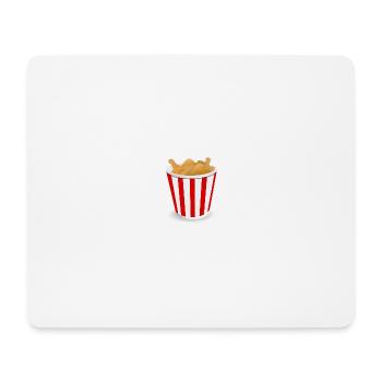 Poulet frit - Tapis de souris (format paysage) - blanc - Devant