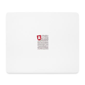 Hamburg Wappen in Vielen Sprachen - Mousepad (Querformat) - Weiß - Vorne