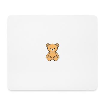 Cute Teddy Bear Cartoon - Mouse Pad (horizontal) - white - Front