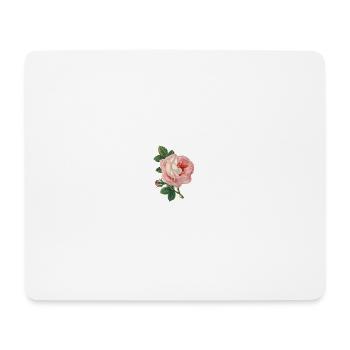 Pink Rose! Gift Idea - Mouse Pad (horizontal) - white - Front