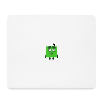 4 square - Mouse Pad (horizontal) - white - Front