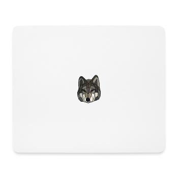 Wolf blanko - Mousepad (Querformat) - Weiß - Vorne