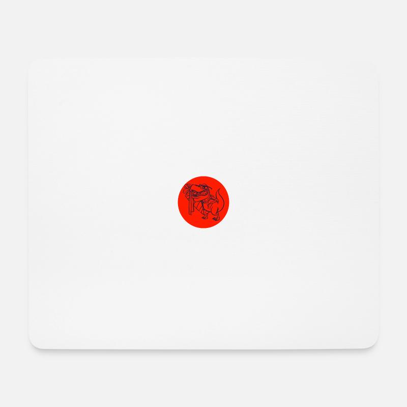 T Rex - Mousepad (Querformat) - Weiß