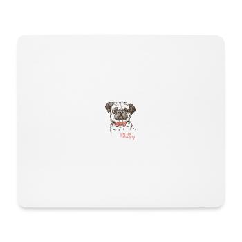 Hund - Mousepad (Querformat) - Weiß - Vorne