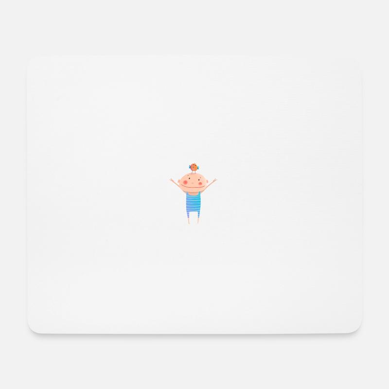 Vogel - Mousepad (Querformat) - Weiß