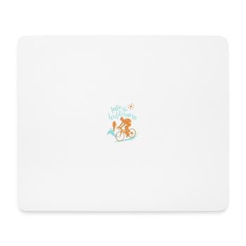 Fahrrad - Mousepad (Querformat) - Weiß - Vorne