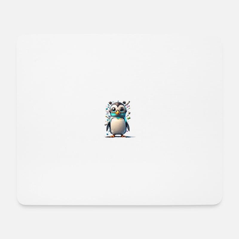 Robot Penguin - Mouse Pad (horizontal) - white