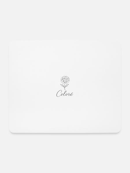 Elegante Colorè Blumenillustration - Mousepad (Querformat) - Weiß
