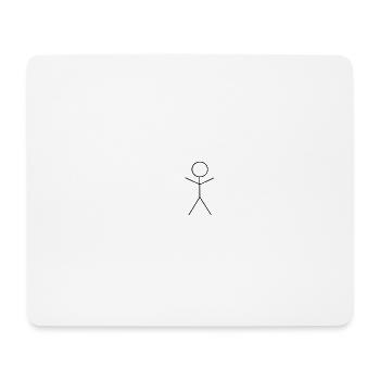 Simple stick figure - Mouse Pad (horizontal) - white - Front