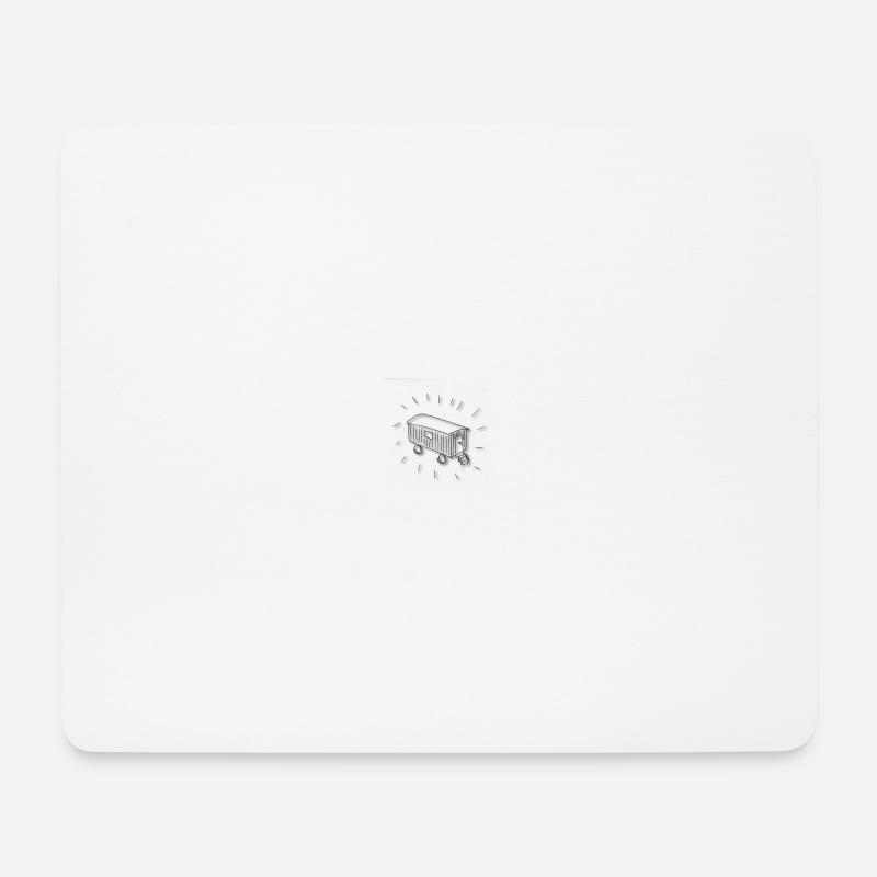 Bauwagen- Desinge / Party outfit Bauwong - Mousepad (Querformat) - Weiß