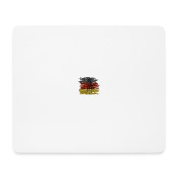 Deutschlandflagge Mädchen Soldatin Anime Game - Mousepad (Querformat) - Weiß - Vorne
