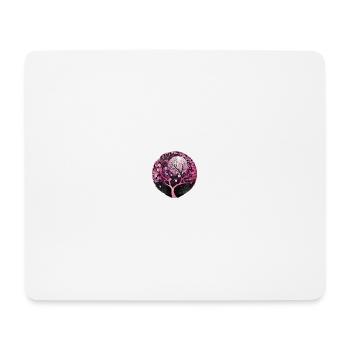 Nature Geometry Cherry Blossom - Mousepad (Querformat) - Weiß - Vorne