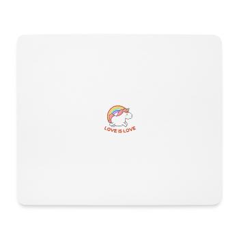 LOVE IS LOVE - Mouse Pad (horizontal) - white - Front