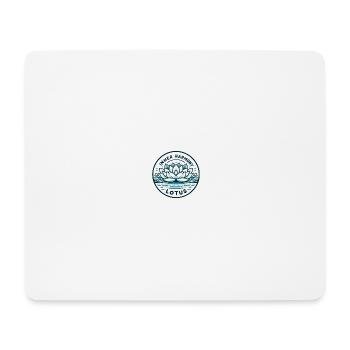 Inner Harmony Lotus - Heiteres Wasser- und Blumendesign - Mousepad (Querformat) - Weiß - Vorne