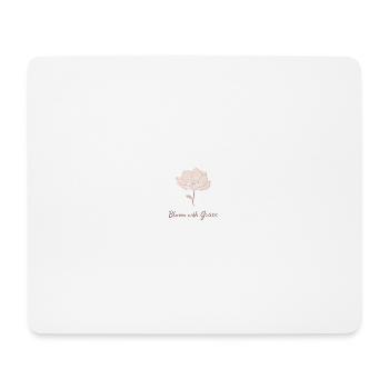 Bloom with Grace Floral - Mouse Pad (horizontal) - white - Front