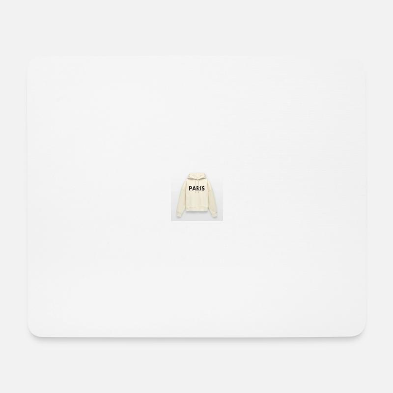 paris frauen hoodie - Mousepad (Querformat) - Weiß