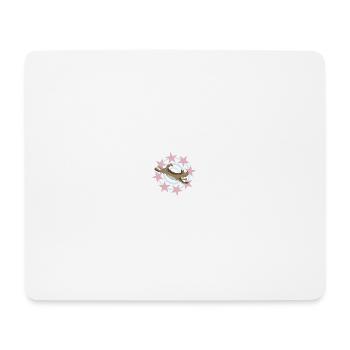 Emmana avec des étoiles roses - Tapis de souris (format paysage) - blanc - Devant