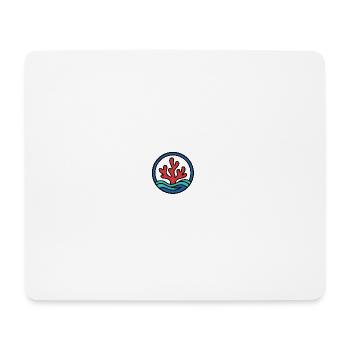 Red Coral in the Ocean | Marine Conservation Logo - Mouse Pad (horizontal) - white - Front