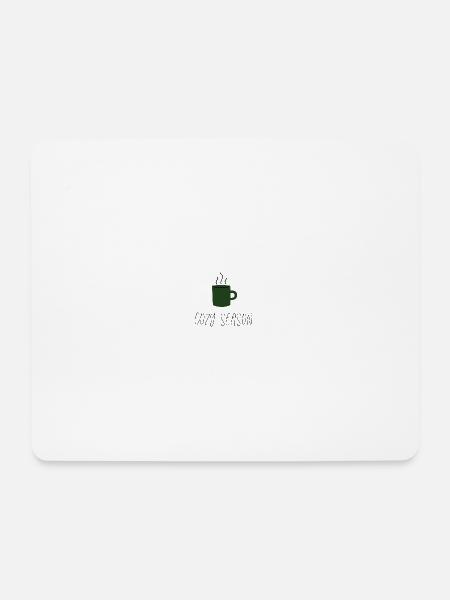cozy season. - Mousepad (Querformat) - Weiß