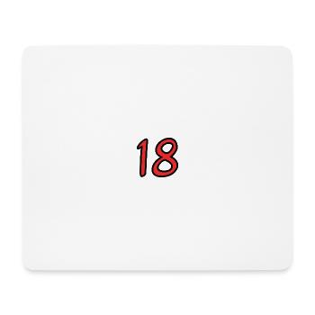 18. 18 JAHRE ALT. 18-JÄHRIGES JUBILÄUM. GEBURTSTAG 18 JAHRE. - Mousepad (Querformat) - Weiß - Vorne