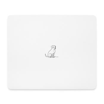 Sweet Pup Sketch - Mouse Pad (horizontal) - white - Front