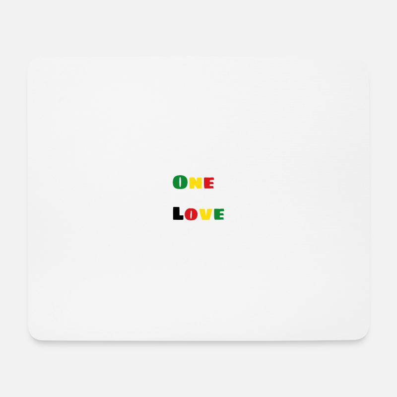 One Love - Mouse Pad (horizontal) - white