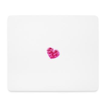 HERZ. HERZ. HEILIGER VALENTINSTAG. LIEBE. LIEBE. WEIHNACHTEN - Mousepad (Querformat) - Weiß - Vorne