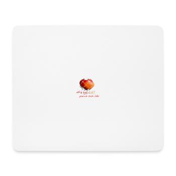 Gemeinsam durchs Leben - Mousepad (Querformat) - Weiß - Vorne