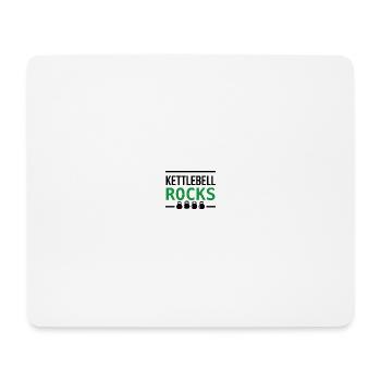 Kettlebell ROCKS 2.0 - Mousepad (Querformat) - Weiß - Vorne