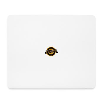 Orange Vintage Rennabzeichen - Mousepad (Querformat) - Weiß - Vorne