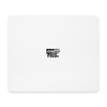 Powerlifting is my therapy - Mousepad (Querformat) - Weiß - Vorne