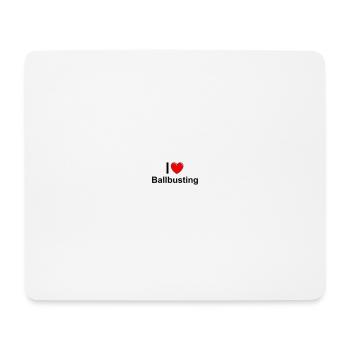 Ballbusting d’amour - Tapis de souris (format paysage) - blanc - Devant