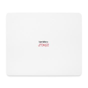 Je donne une étape à l’échec - Tapis de souris (format paysage) - blanc - Devant